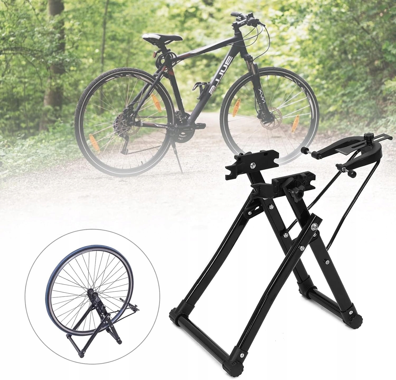 Centrovací stojan na kolo pro kola a ráfky jízdních kol, stojan na centrování 16-29"