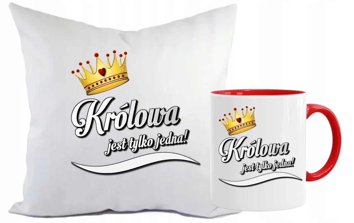 

Zestaw Poduszka Kubek Królowa Jest Tylko Jedna