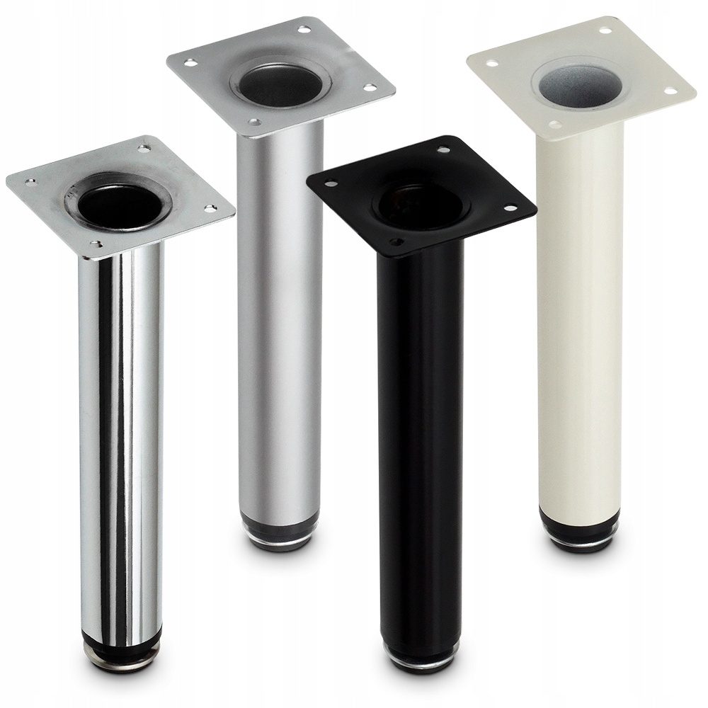 4x NOGA NÓŻKA MEBLOWA CHROM NÓŻKA POD SZAFKĘ Z REGULACJĄ H20CM TANIEJ 30% Maks. szerokość 3 cm