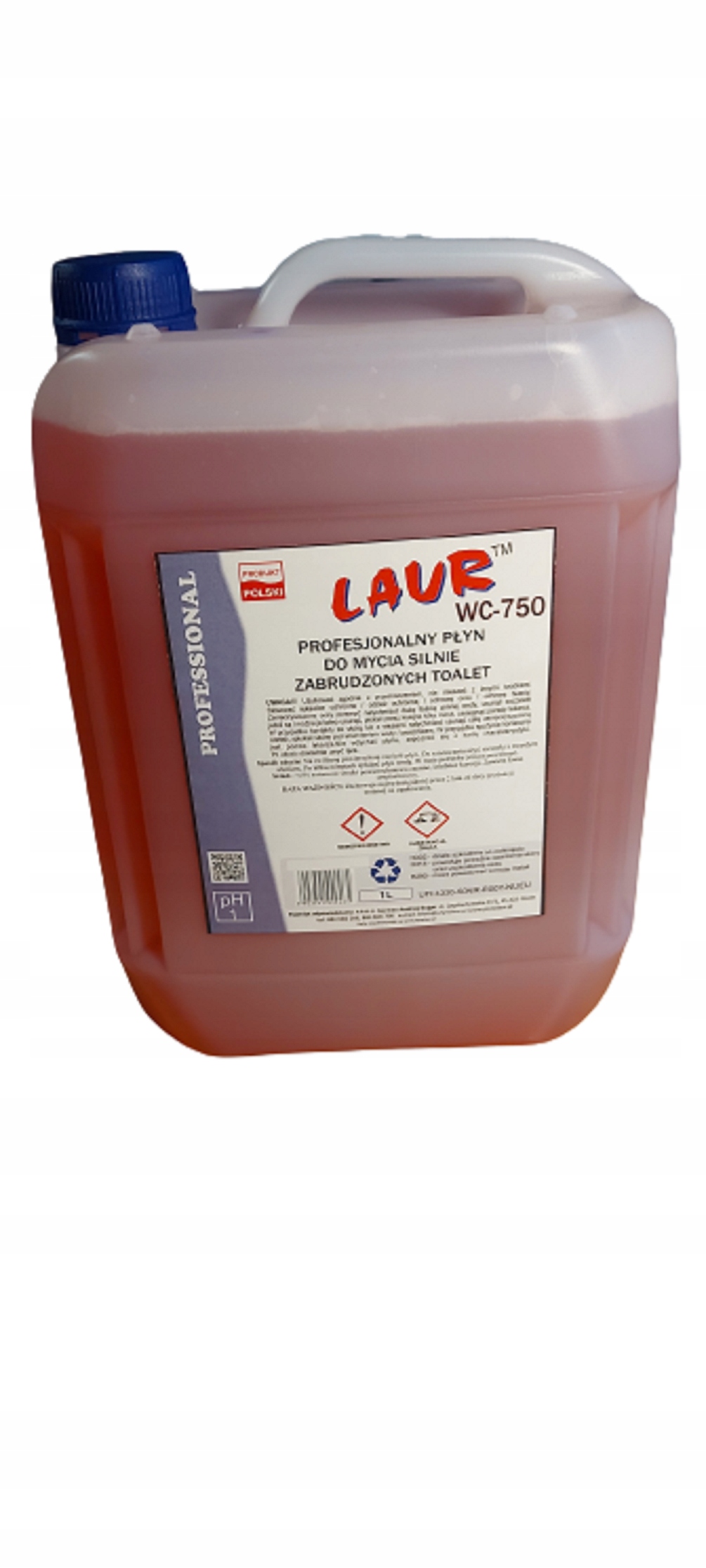 Levně Laur Pro Horeca WC-750 Čisticí a čisticí přípravek na toalety Zásoba, objem 5 l