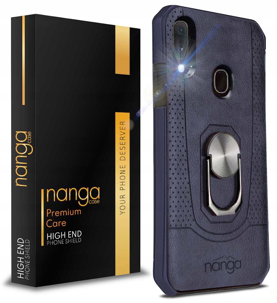 

Etui Skóra Vintage Ring Do Huawei P20 Lite Bl