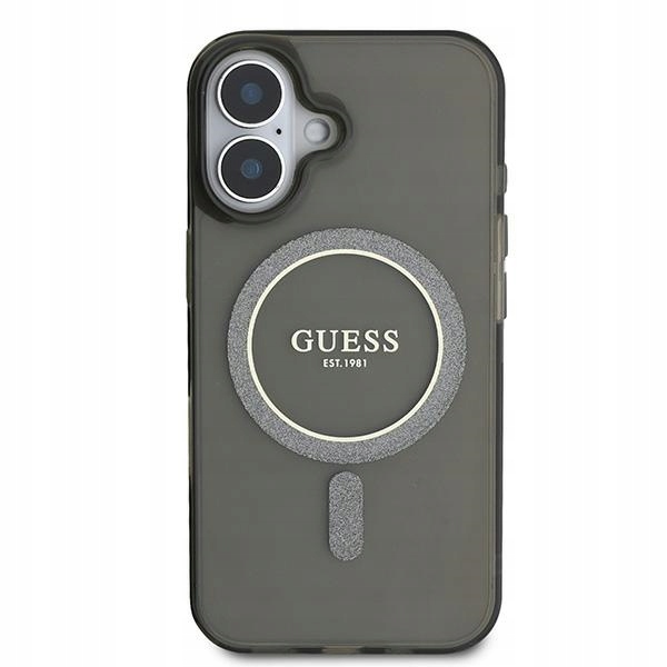 Pouzdro Guess pro iPhone 16 Plus, obal MagSafe Brokat, krytka pouzdra