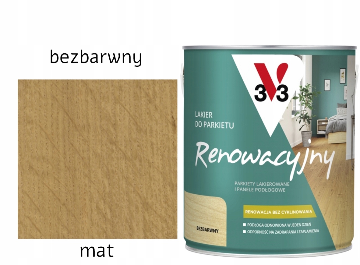 V33 Lak na parket Renovačný Mat 5L