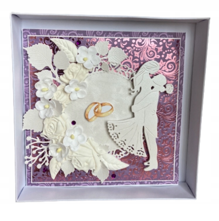 Přání na svatba v krabičce handmade ručně vyráběné