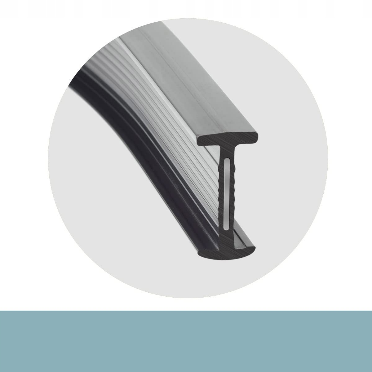 SZYNA DO ZASŁONY SUFITOWEJ, MONTAŻ SUFITOWY, 5M Materiał wykonania plastik