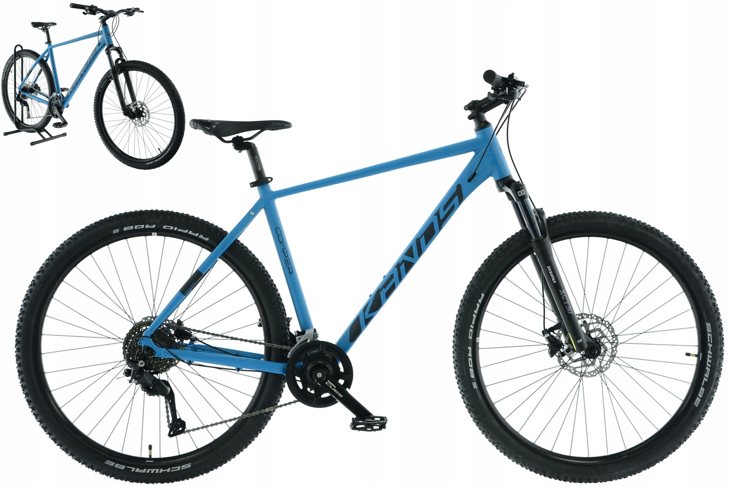 Rower 29" Kands Comp-er Cues rama 21" niebieski mat R25