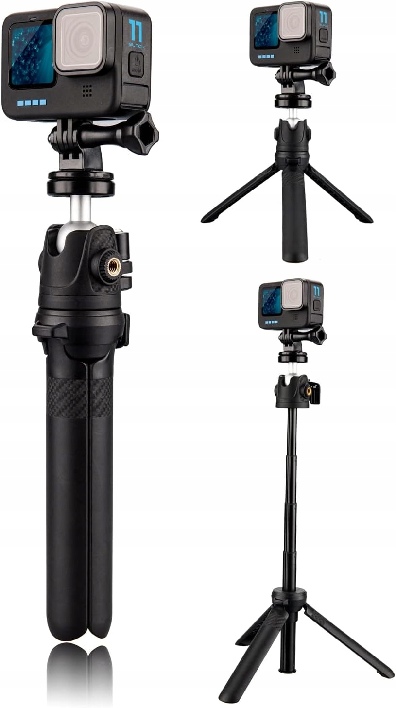 Lammcou Statyw do Kamery z Kijem Przedłużającym tripod JZS0045