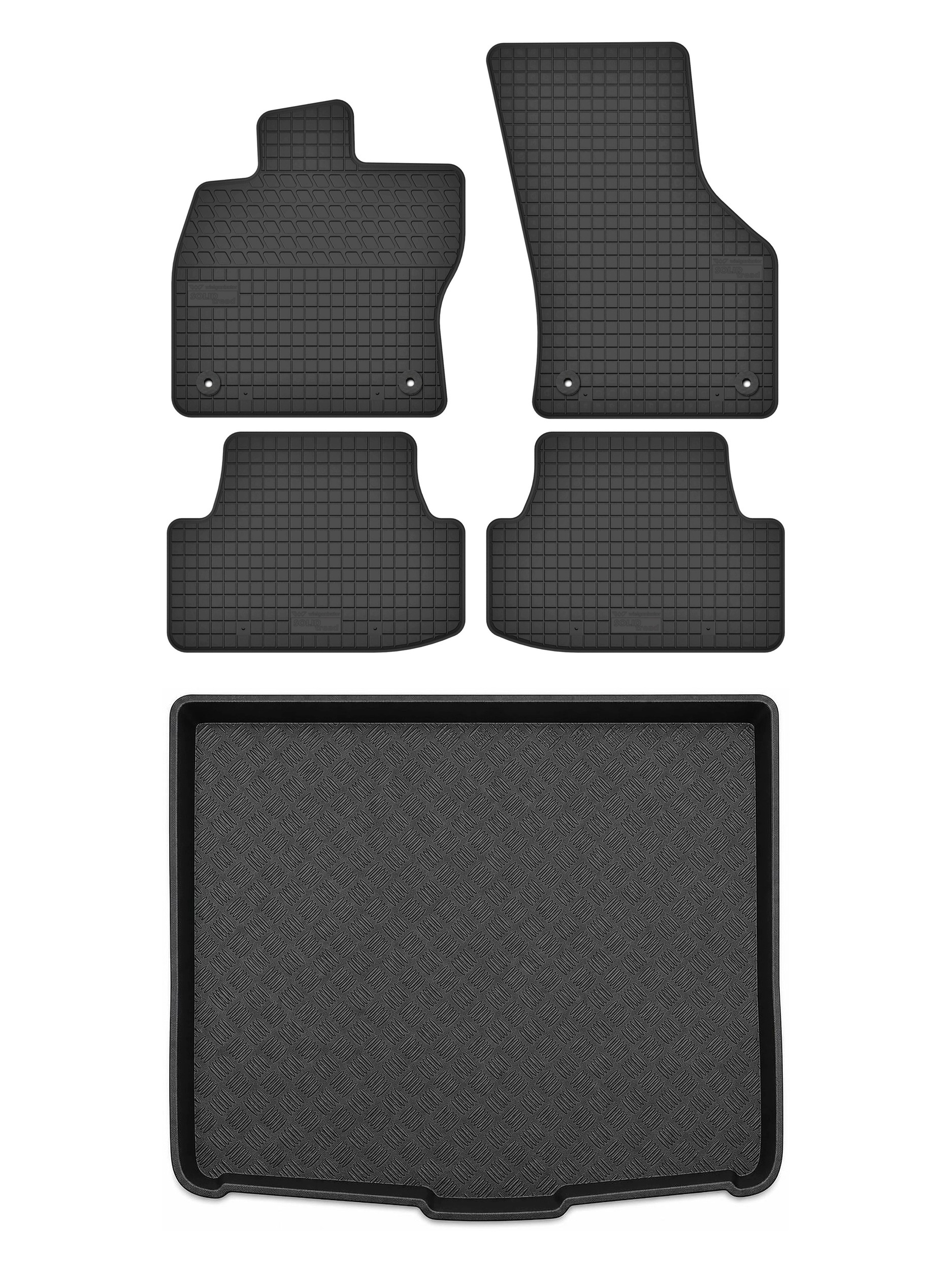 Gumové rohože SolidTread rohožka do kufra pre: Volkswagen Golf VIII 2019-