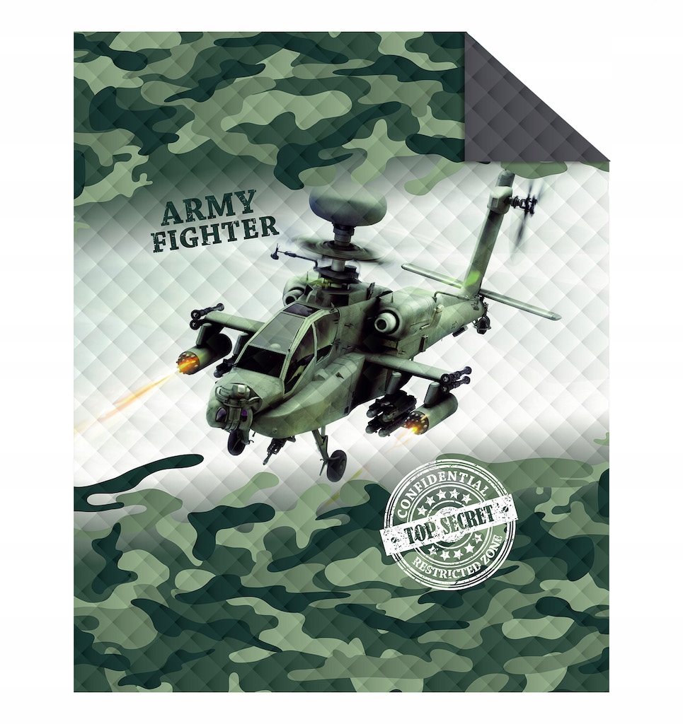

Narzuta Pikowana Helikopter Wojsko 170X210 Armia
