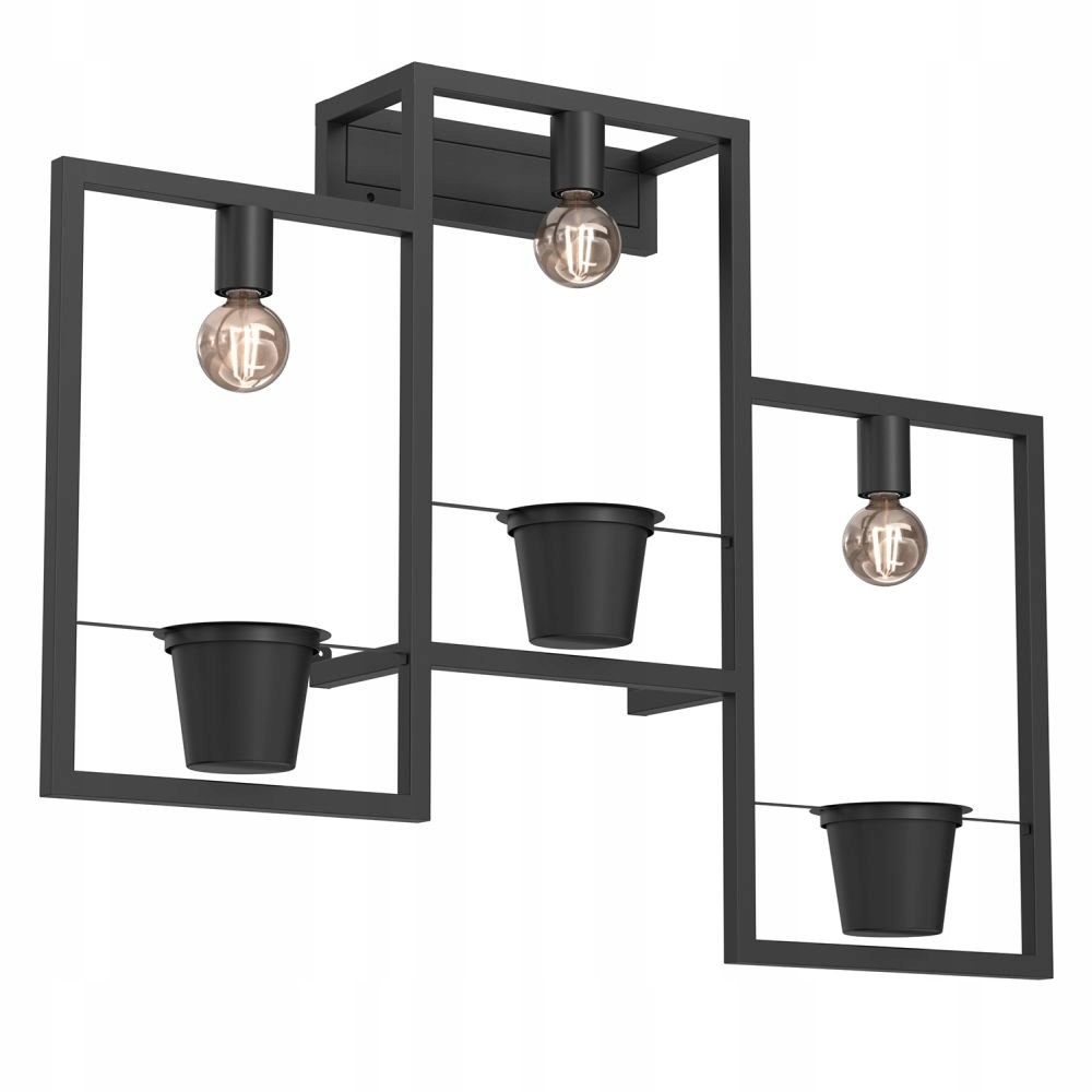 Nástenná lampa s tromi kvetináčmi Flores 5370 Luminex