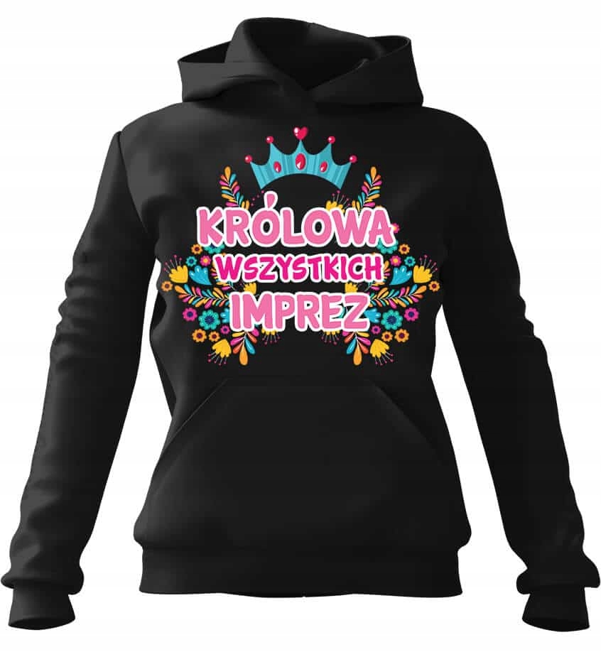 Dámská Mikina s kapucí All Parties, černá, velikost M