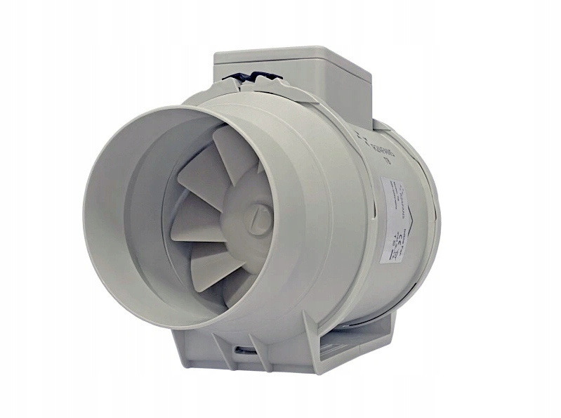 Axiálny kanálový ventilátor 530 m3/h Tb Ø150/160 mm Kulové Ložiská 2-STUPŇOVÉ