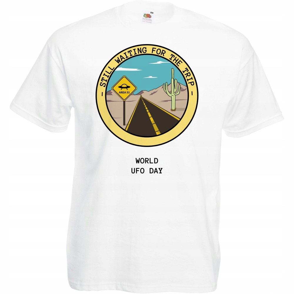 

Koszulka world ufo day kosmici L biała