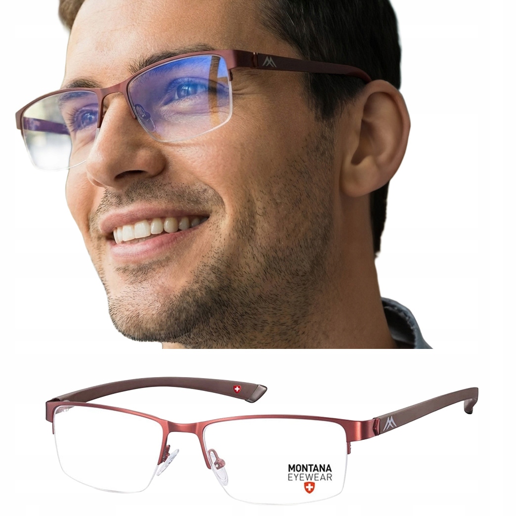 Okulary Oprawki Męskie Damskie Zerówki Oryginalne Montana Żyłkowe Ce