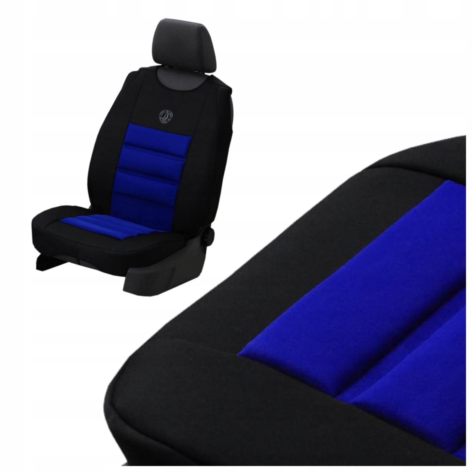 Mata ochronna pokrowiec pojedynczy fotel Ergonomic alkantara niebieska