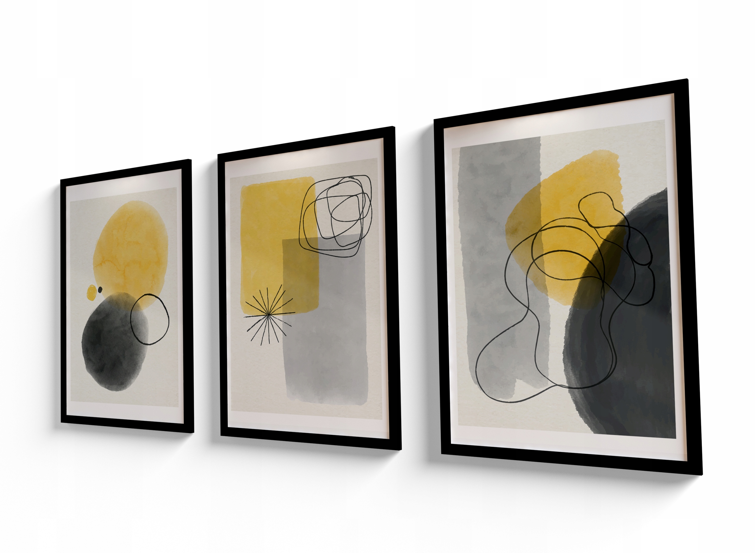 Plakaty grafiki ABSTRAKCJA GEOMETRIA zestaw 70x100