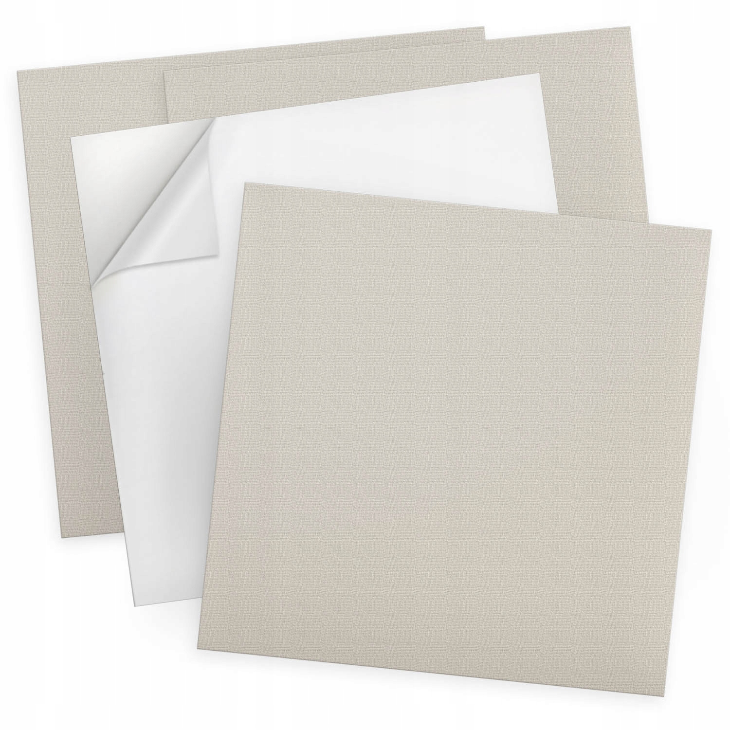 Sada vinylových panelů S Potiskem Barva světle krémová 4 ks 50x50 cm