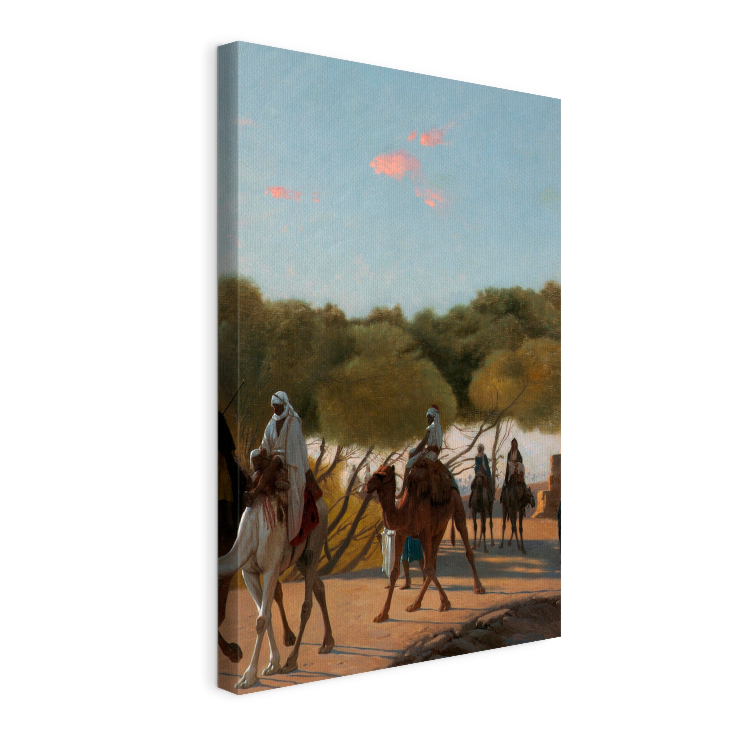Obraz na plátně Jean-Léon Gérôme Leaving the Oasis 40x60