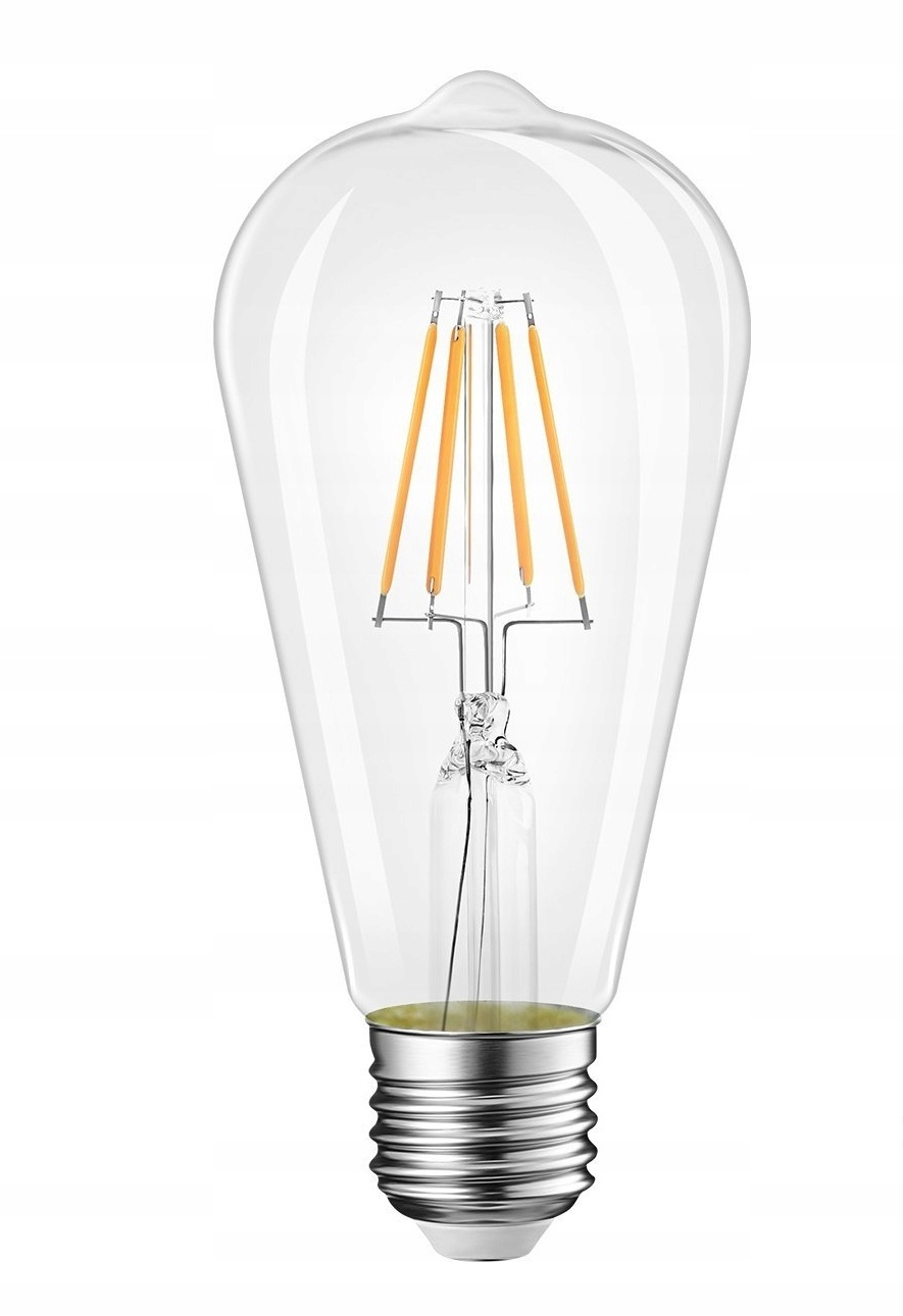 

Żarówka Led E27 ST64 6W =60W filament Edison clear
