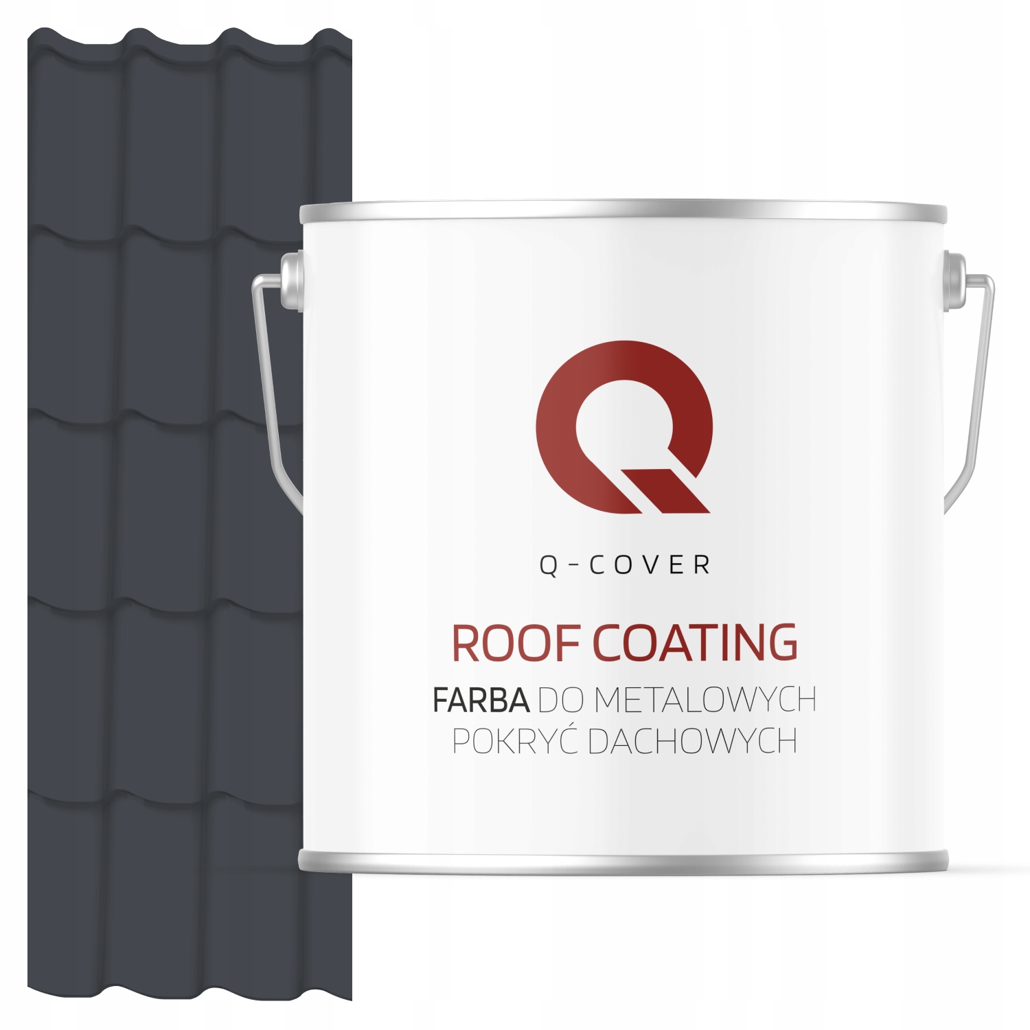 Farba Na Kovové Strechy Z Ocele Pozinkovaná Grafitová RAL7024 5L Lesk