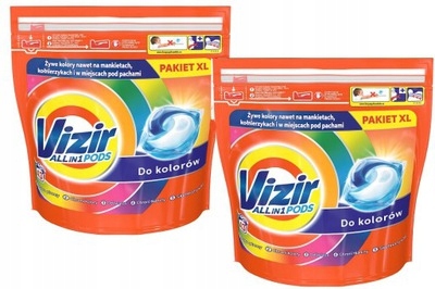 Levně Kapsle Na Praní Vizir Color 2x43 Set 86 Ks