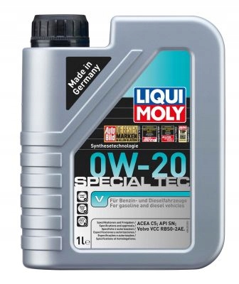 Olej silnikowy Liqui Moly Special Tec V 0W-20 oszczędność paliwa