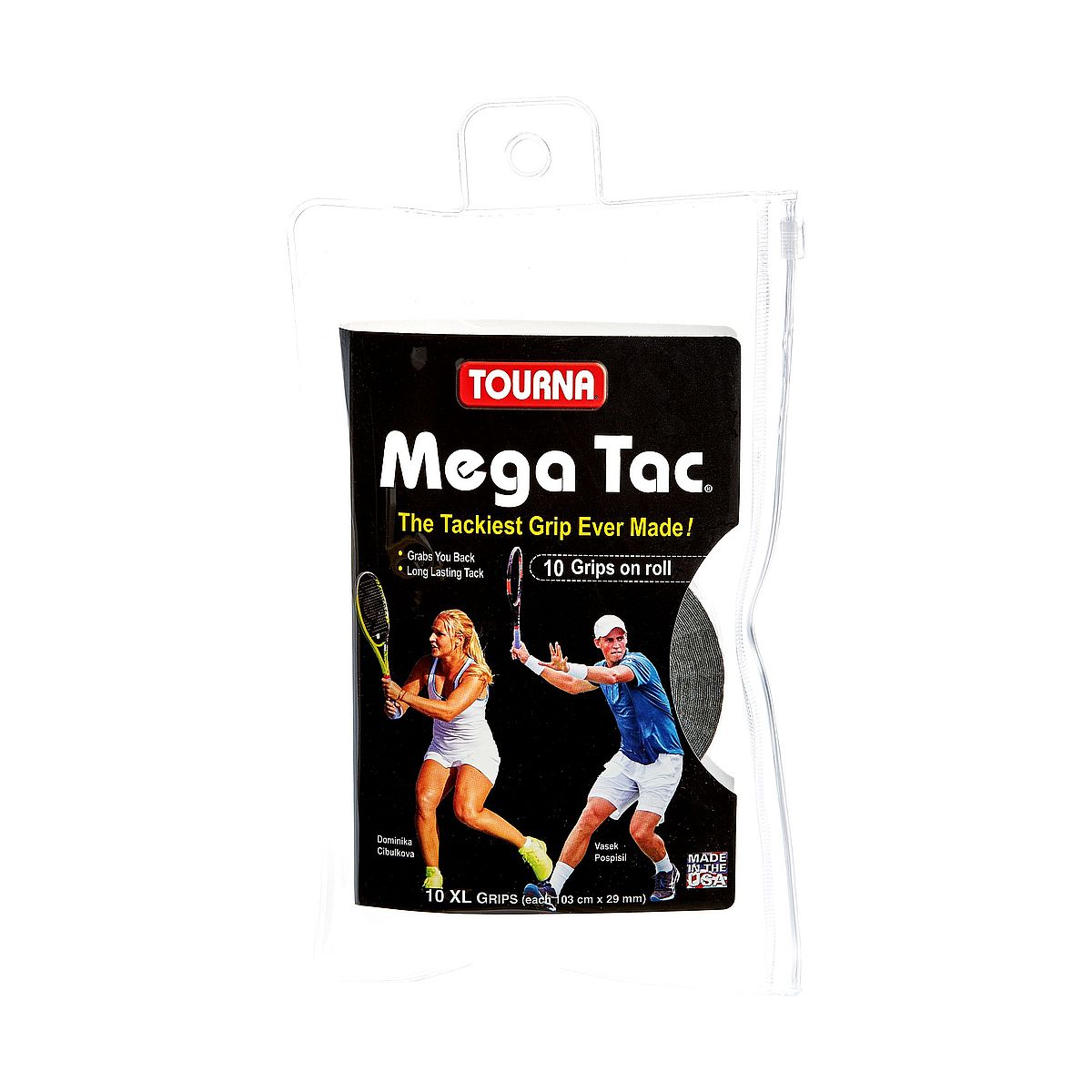 Owijki wierzchnie Tourna Tac 0,45mm Czarne 10 szt