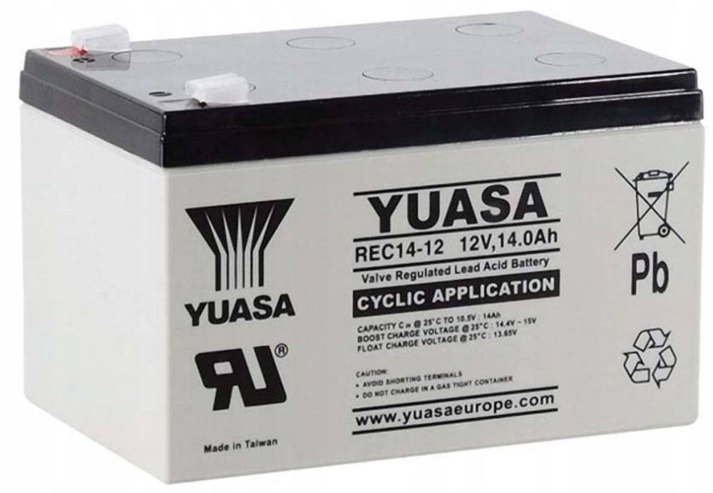 Akumulator Bateria Agm Yuasa REC14-12 12V 14Ah Do Pracy Cyklicznej Cyclic