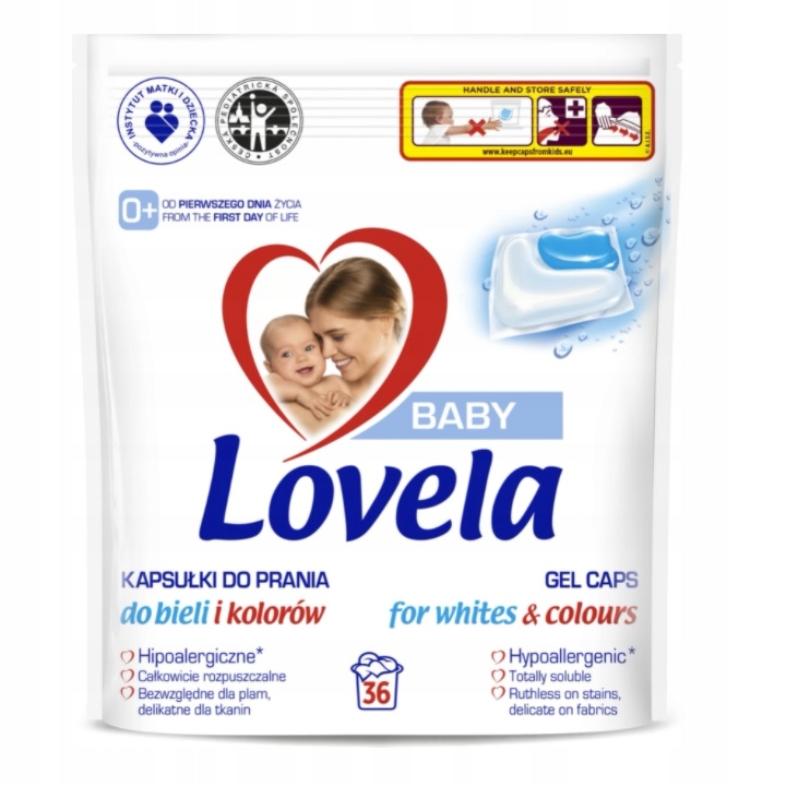 Univerzálne kapsule na pranie Lovela Baby 36 ks