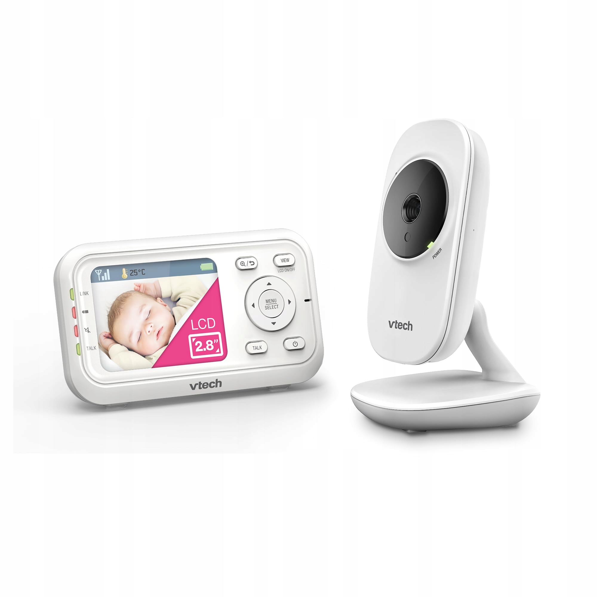 VTECH Babymonitor Kamera LCD Ekran 28 Cali Nocna Wizja Dźwięk Lullabies — miniatura 2