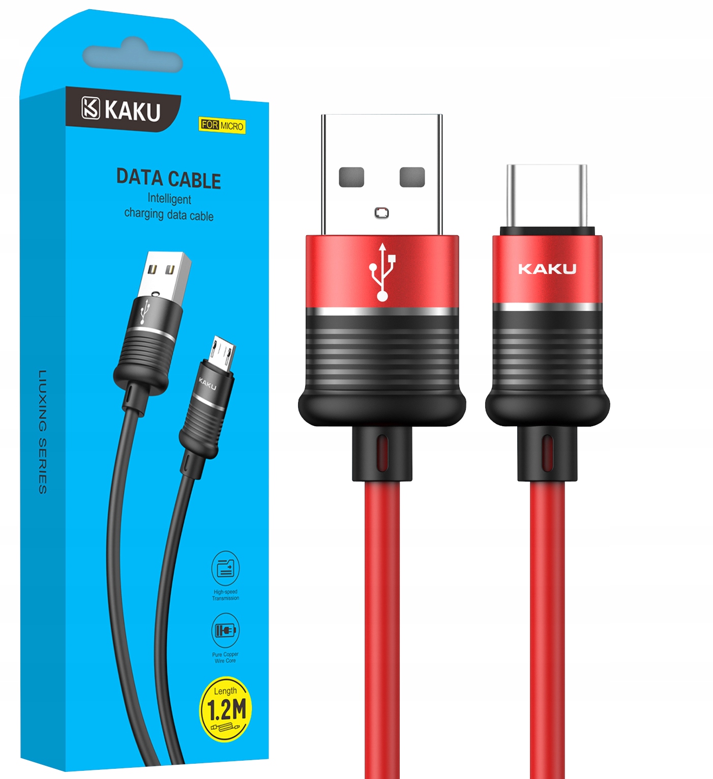 

Kabel Usb Liuxing Usb-c 120CM 3.2A Qc Szybki Red