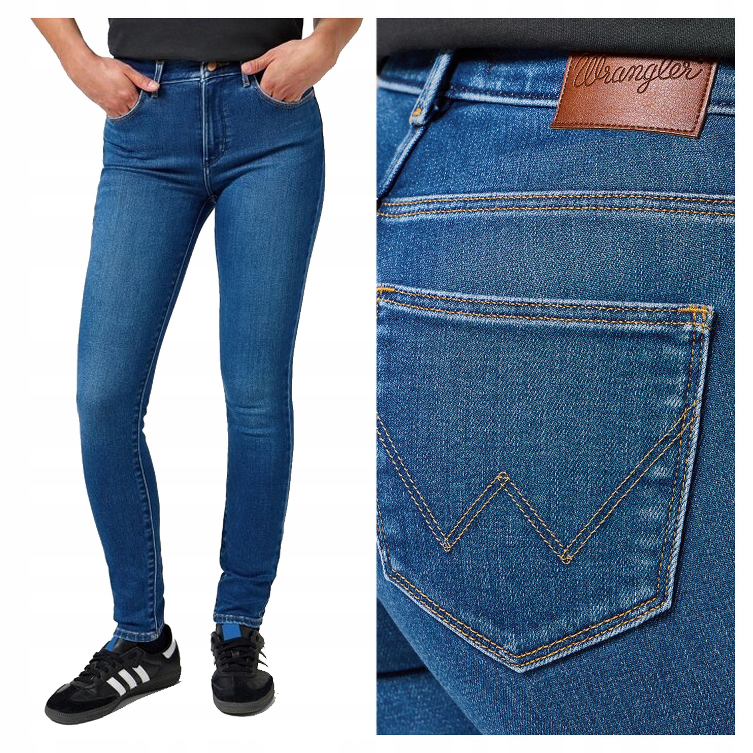 Wrangler High Skinny W27 L30 Dámské džínové kalhoty džíny