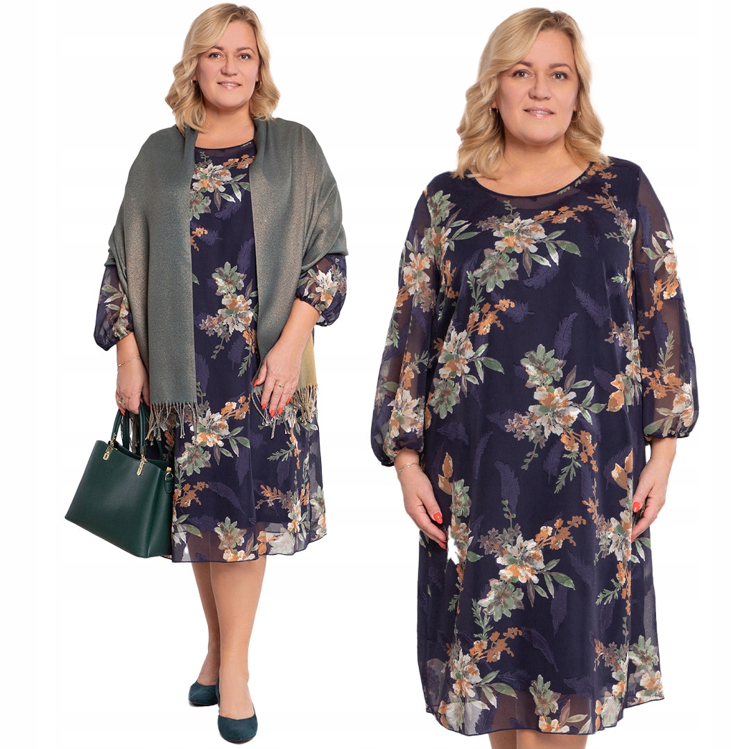 Šifonová šaty se žlutými květy 56