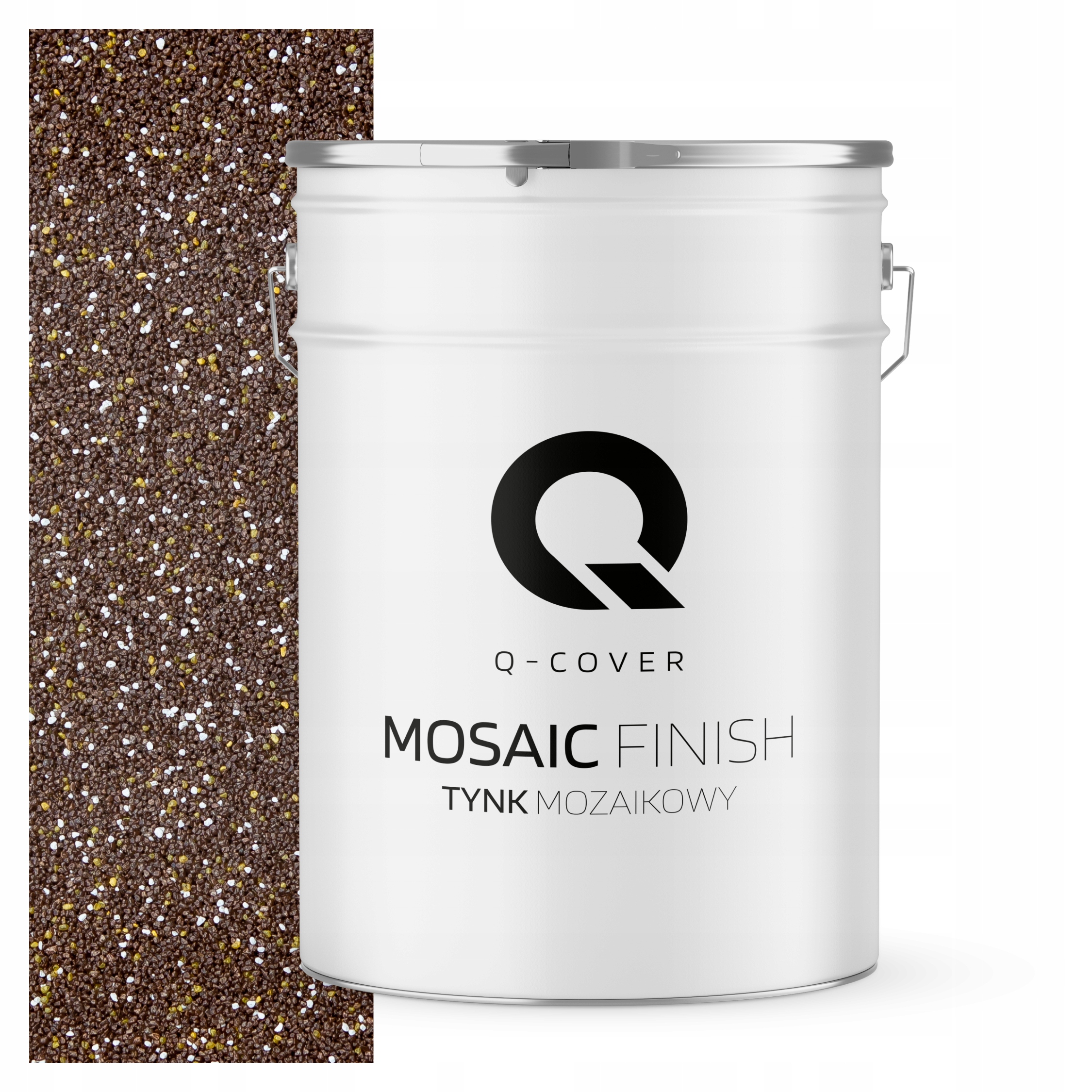 Dekorativní Mozaiková Omítka Mozaika Trvanlivá 25 Kg Odolná Hnědá Tmavá M63