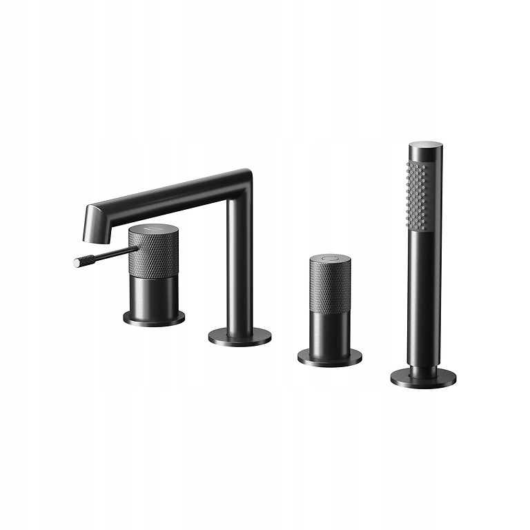 Vanová Baterie 4-OTVOROVÁ Zen Cersanit Černá Gun Metal S951-793 Sada