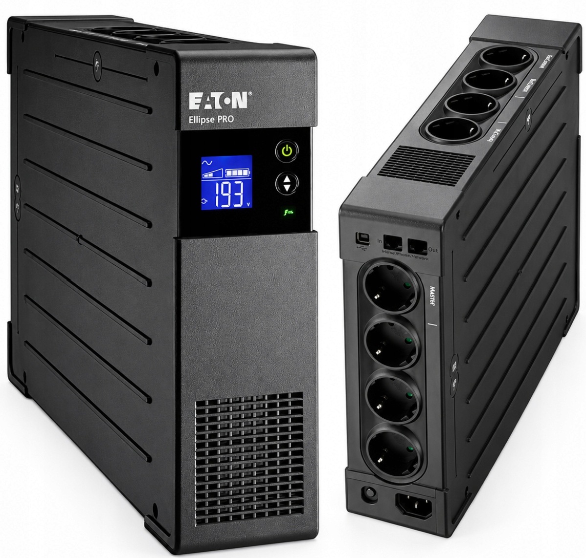Napájecí Zdroj Ups Eaton Ellipse Pro ELP1600DIN 1600VA 1000W Avr LCD 8x 1000W