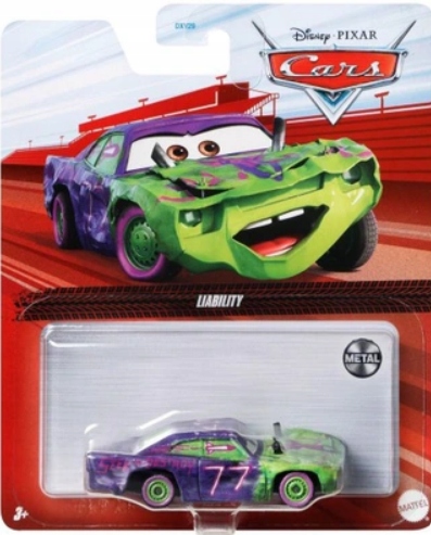 

Cars Auta Liability Błotoryja 1:55 Nowy Mattel