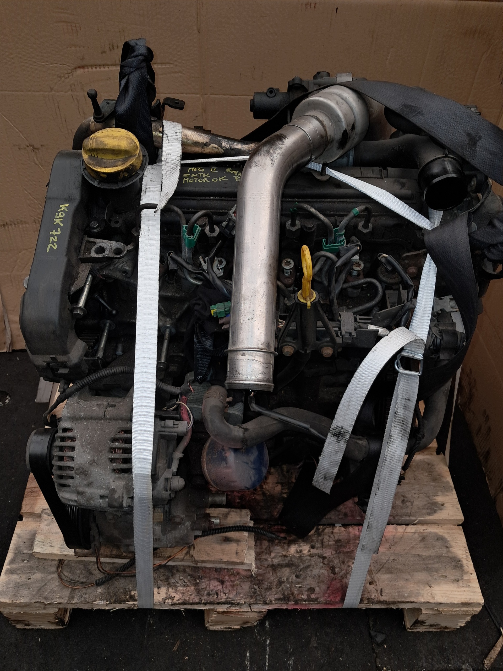 engine 1.5DCI K9K722 complete RENAULT MEGANE II SCENIC PEWNIAK
