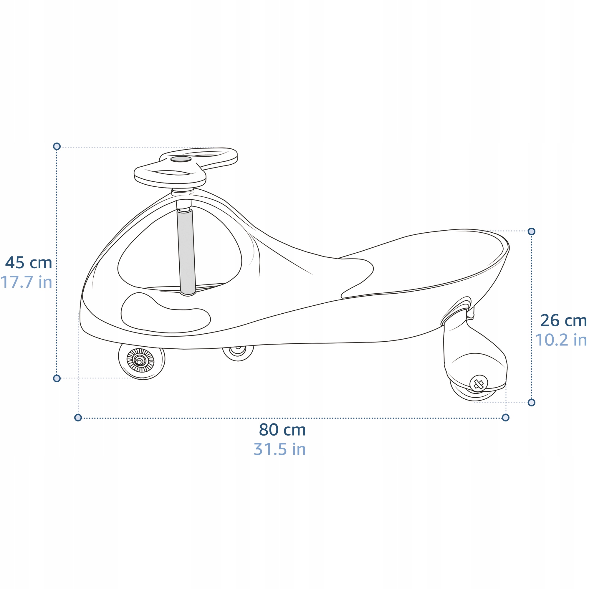 Jeździk pchacz pojazd grawitacyjny dla dzieci kółka LED Meteor SwinGo Marka Meteor