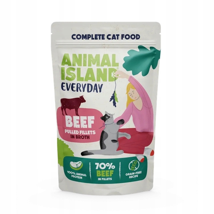 Levně 17x kapsička Animal Island Everyday Hovězí ve vývaru 85g