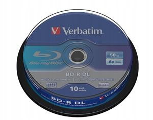 Verbatim Bd-r DL(10-pack) 50GB/6x/spindle