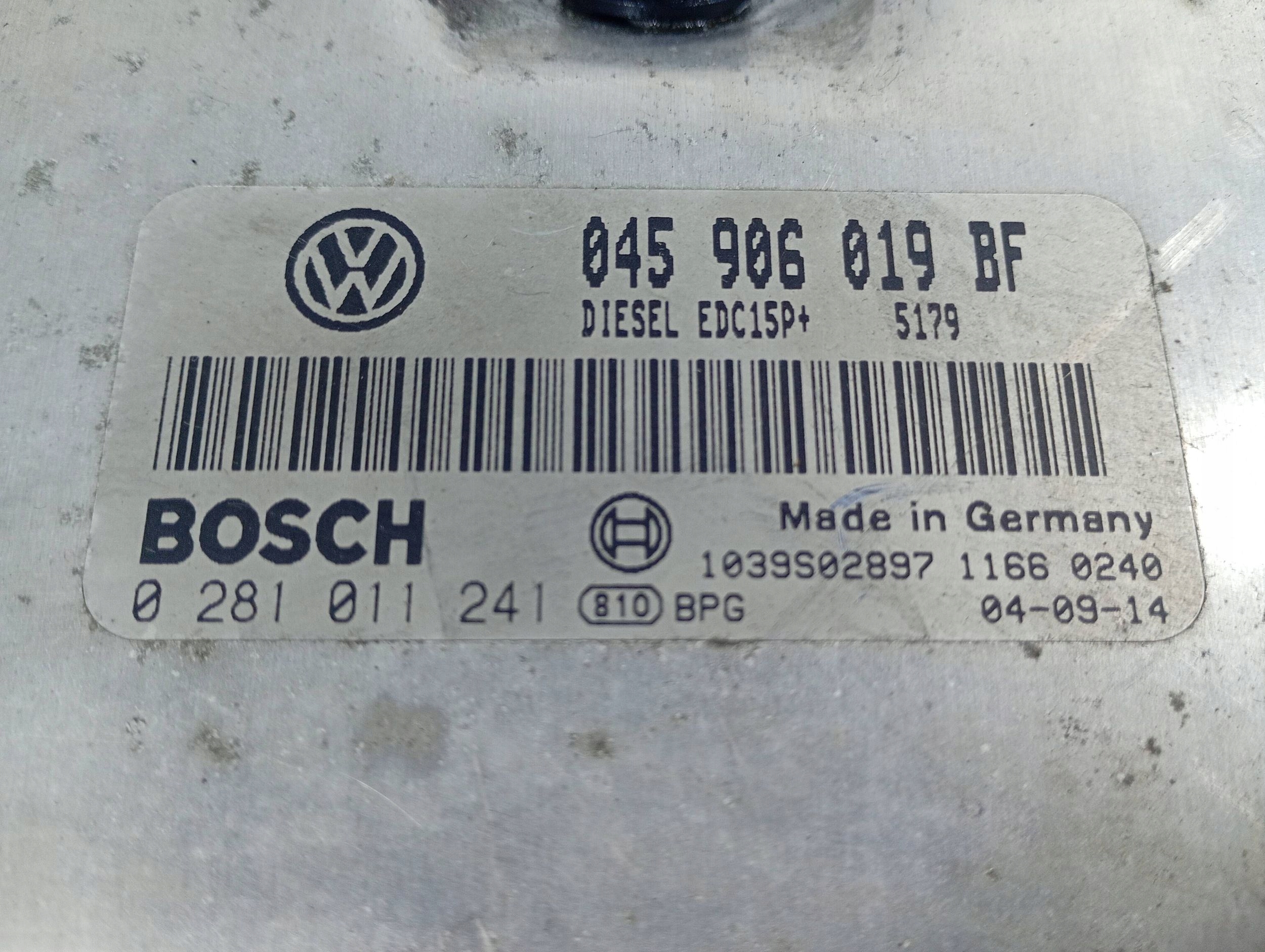 computer Centralina Motore Volkswagen Polo IV 9N 02-07