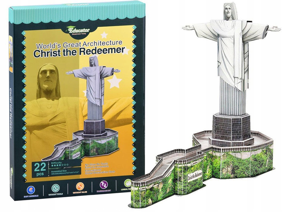

Puzzle Przestrzenne 3D Jezus Z Rio De Janeiro