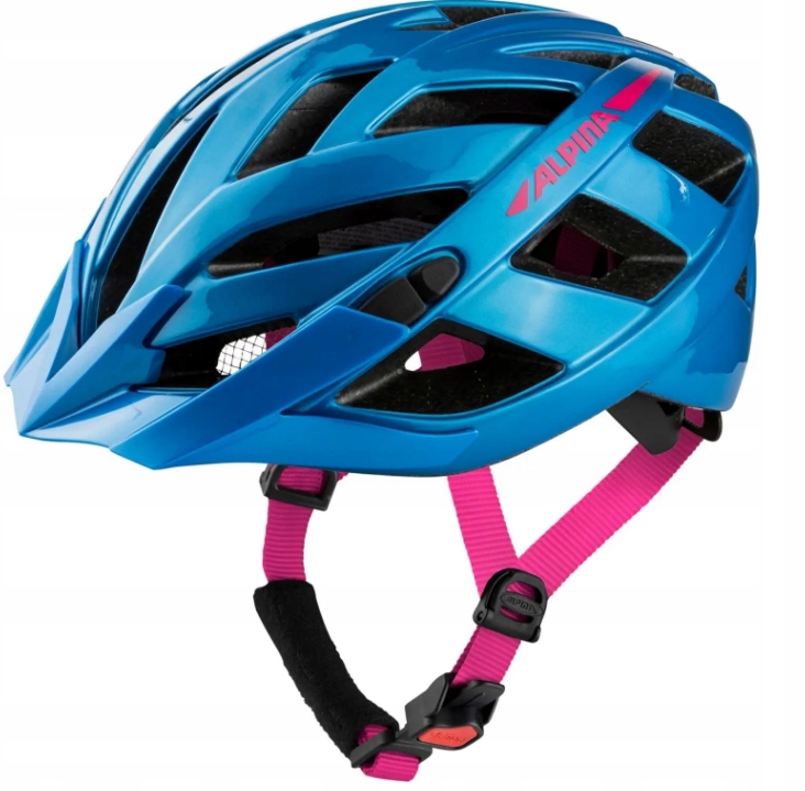 Cyklistická helma Alpina Panoma 3.0 true blue/pink lesklá