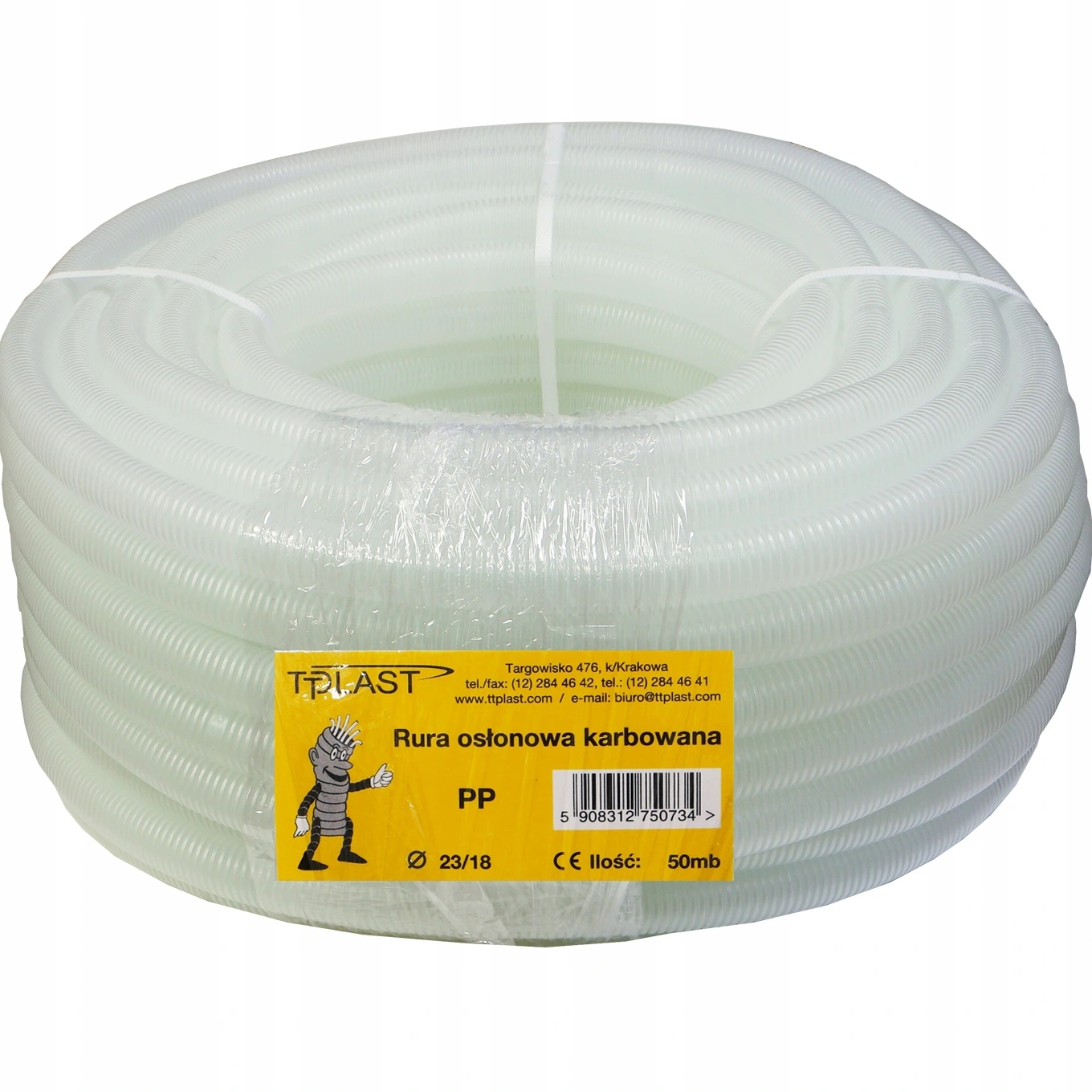 Rura karbowana 23mm RKLF 23/18 peszel 50m