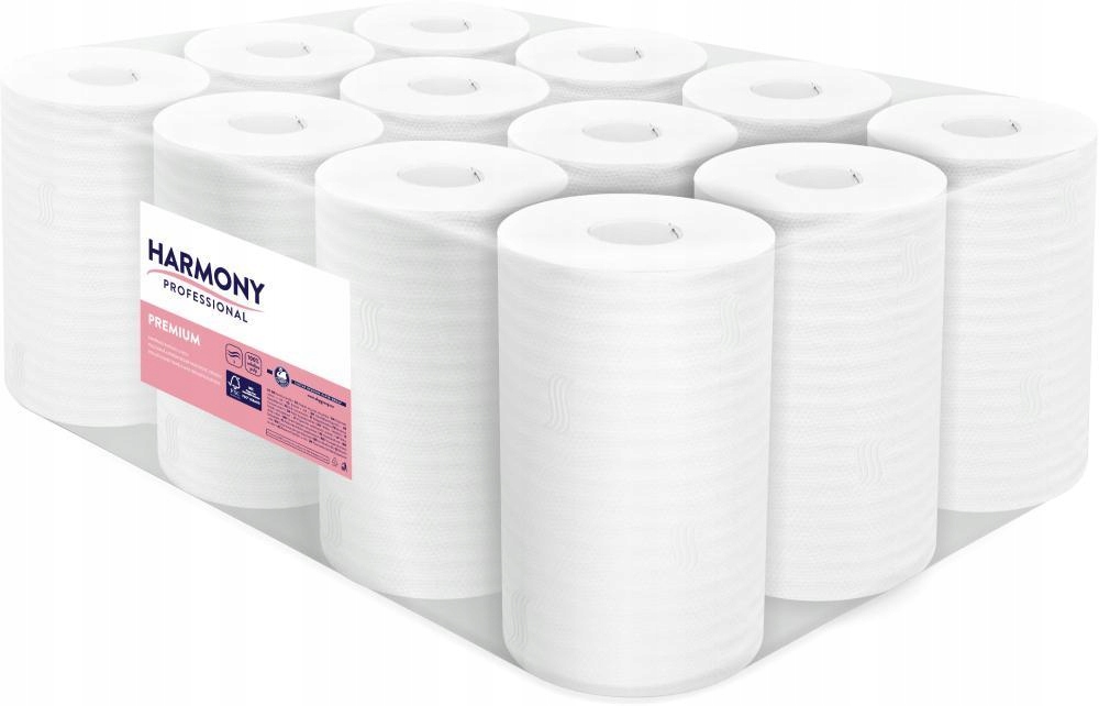 Levně Harmony ručník v roli Professional 20cm/55m/ 12 ks MIDI celuloza, 2-vrstvý,
