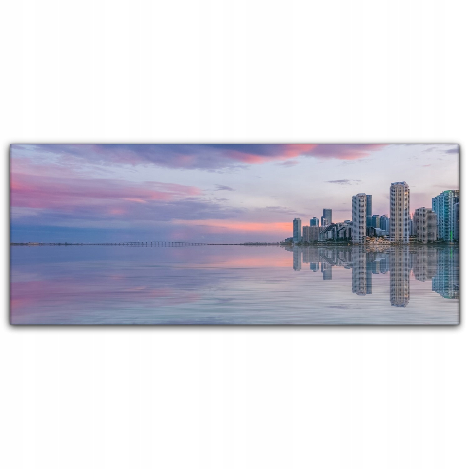 

Obraz canvas na ścianę 125x50 Miami Zachód Słońca