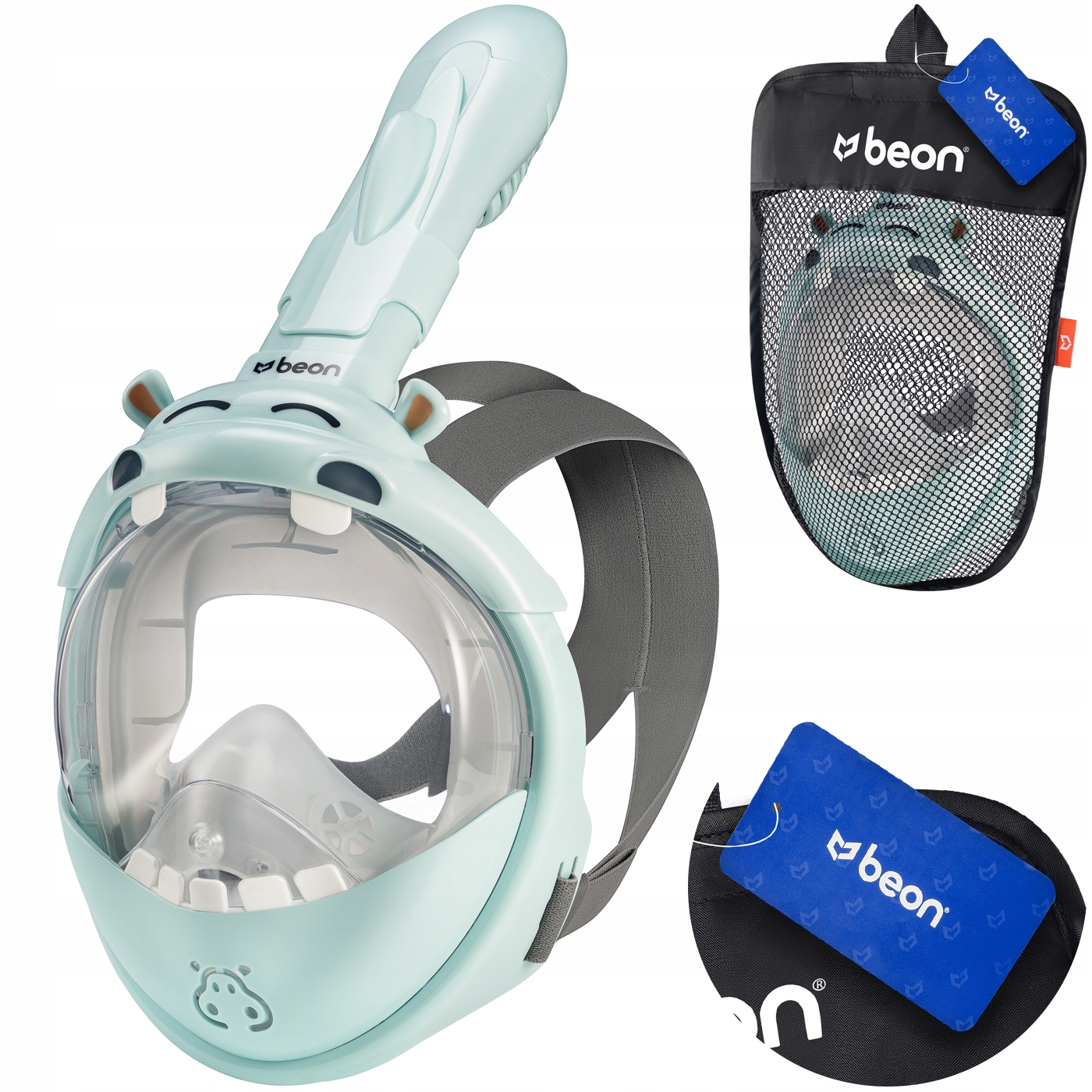 Maska Do Nurkowania Dla Dzieci Pełnotwarzowa Do Skorkelingu Wody Pływania