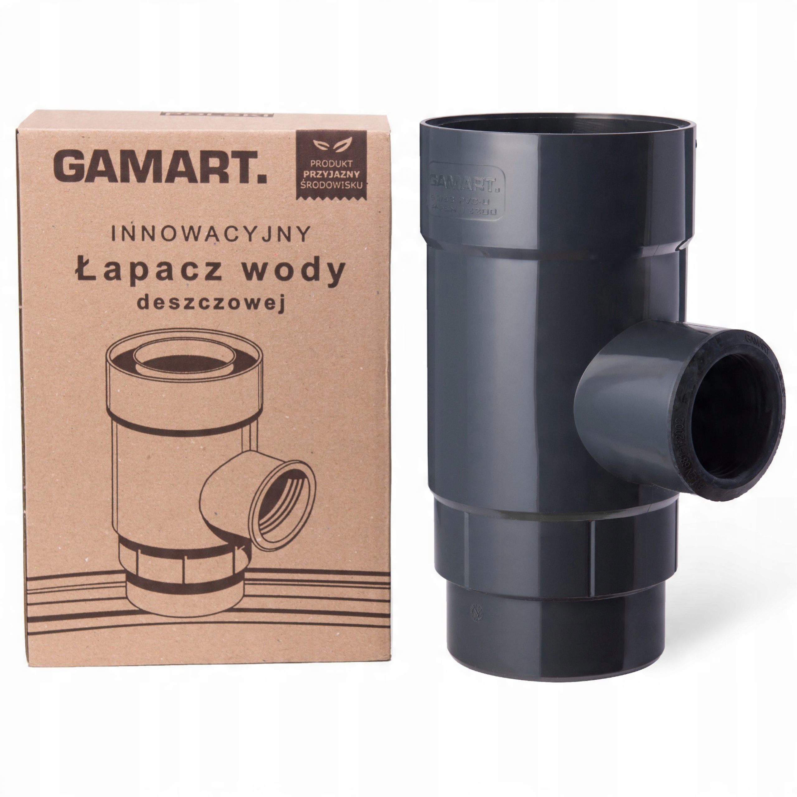 

Łapacz Zbieracz deszczówki deszczu 110mm grafit