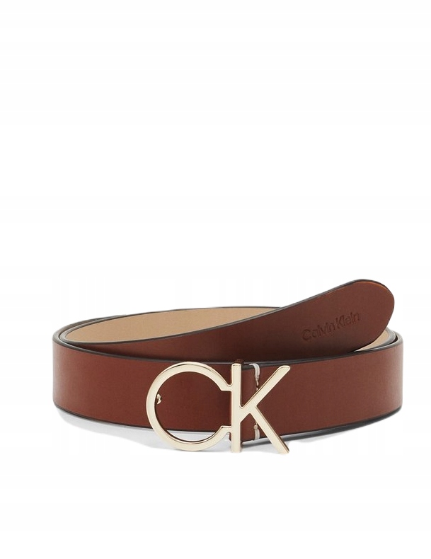 

Calvin Klein Re Lock Pasek skóra brązowy 95 cm